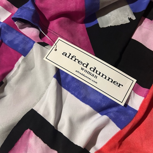 Alfred Dunner Dunner Asymmetric Women’s Top Tunic 3/4 Sleeve Size 3XL NWT - Picture 10 of 11